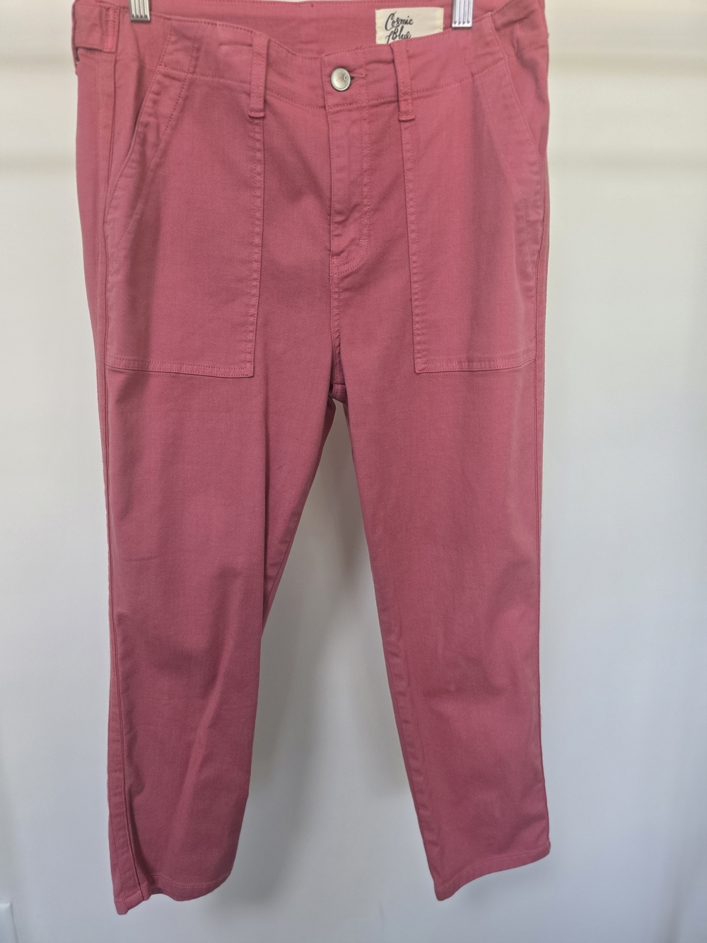 Cosmic Blue Love Women's Pink Straight Utility Chinos by Gramicci